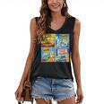Comic Reader Comic Book Merch Vintage Reading Comic Books Women's V-Neck Tank Top
