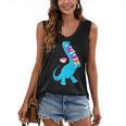 Cool Dinosaur Books Art For Men Women Libarian Book Lover Women's V-Neck Tank Top Cool Dinosaur Books Art For Men Women Libarian Book Lover Women's V-Neck Tank Top