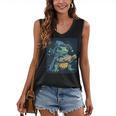 Cool Magical Book With Wizard Turtle For Adults And Kids Women's V-Neck Tank Top Cool Magical Book With Wizard Turtle For Adults And Kids Women's V-Neck Tank Top