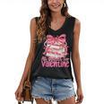 Coquette Bow All Booked For Valentines Teacher Book Women's V-Neck Tank Top