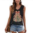 Coquette Christmas Book Tree Xmas Lights Librarian Teacher Women's V-Neck Tank Top Coquette Christmas Book Tree Xmas Lights Librarian Teacher Women's V-Neck Tank Top