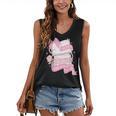 Coquette Reading Book Lover Pink Bow Bookish Mom & Daughter Women's V-Neck Tank Top