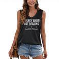 Cranky When Not Reading Book Lover Women's V-Neck Tank Top Cranky When Not Reading Book Lover Women's V-Neck Tank Top