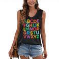 Cute ABCs Shirt Alphabet Colorful Letters Reading Books Kids Women's V-Neck Tank Top Cute ABCs Shirt Alphabet Colorful Letters Reading Books Kids Women's V-Neck Tank Top
