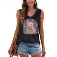 Cute Axolotl Reading Books Cozy Night Aesthetic Women's V-Neck Tank Top Cute Axolotl Reading Books Cozy Night Aesthetic Women's V-Neck Tank Top