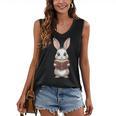 Cute Bookworm Bunny Reading For Kids And Teachers Women's V-Neck Tank Top Cute Bookworm Bunny Reading For Kids And Teachers Women's V-Neck Tank Top