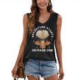 Cute Dragon Book Hot Air Balloon Adventure Fantasy Reading Women's V-Neck Tank Top Cute Dragon Book Hot Air Balloon Adventure Fantasy Reading Women's V-Neck Tank Top