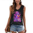 Cute Dragon Reading Books Bookworm Women's V-Neck Tank Top