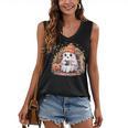 Cute Ghost Drinking Coffee Halloween Reading Book Retro Women's V-Neck Tank Top Cute Ghost Drinking Coffee Halloween Reading Book Retro Women's V-Neck Tank Top