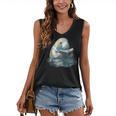 Cute Manatee Reading Book Bookworm Readers Manatee Lover Women's V-Neck Tank Top