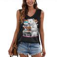 Cute Polar Bear Is Reading a Book Reading Polar Bear Women's V-Neck Tank Top Cute Polar Bear Is Reading a Book Reading Polar Bear Women's V-Neck Tank Top