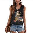 Cute Reading Chicken With Glasses Books Bookworm Reader Book Women's V-Neck Tank Top Cute Reading Chicken With Glasses Books Bookworm Reader Book Women's V-Neck Tank Top