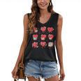 Cute Reading Hearts Valentine Day Book Lover Teacher Student Women's V-Neck Tank Top Cute Reading Hearts Valentine Day Book Lover Teacher Student Women's V-Neck Tank Top
