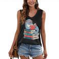Cute Reading Seal On Books Book Lover Women's V-Neck Tank Top Cute Reading Seal On Books Book Lover Women's V-Neck Tank Top