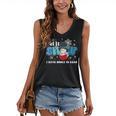 Cute Snowman Let It Snow I Have Books Reader Women's V-Neck Tank Top