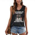 Das Ist Es Was Ich Tue Ich Lese Books Crochet And Women's V-Neck Tank Top