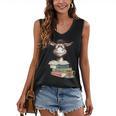 Donkey Reading Book Read Books Be Kind Stay Weird Librarian Women's V-Neck Tank Top Donkey Reading Book Read Books Be Kind Stay Weird Librarian Women's V-Neck Tank Top