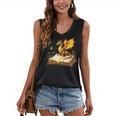 Dragon Fantasy Book Lover Bookish Reader Bookworm Wildflower Women's V-Neck Tank Top