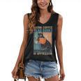 Drink Coffee Read Books Dismantle Systems Of Oppression Cat Women's V-Neck Tank Top Drink Coffee Read Books Dismantle Systems Of Oppression Cat Women's V-Neck Tank Top