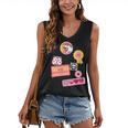 Dungeon Crawler Carl Colorful Sticker Collage LitRPG Book Women's V-Neck Tank Top Dungeon Crawler Carl Colorful Sticker Collage LitRPG Book Women's V-Neck Tank Top