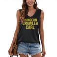 Dungeon Crawler Carl Yellow Text Logo LitRPG Series Book Women's V-Neck Tank Top Dungeon Crawler Carl Yellow Text Logo LitRPG Series Book Women's V-Neck Tank Top