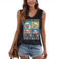 Eagle Love Reading And Eagles Child Book Lover Women's V-Neck Tank Top