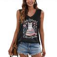 Easily Distracted By Cats And Books Reading Women's V-Neck Tank Top