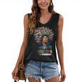 Education Is Freedom History Month Teacher Books Afro For Men Women Women's V-Neck Tank Top Education Is Freedom History Month Teacher Books Afro For Men Women Women's V-Neck Tank Top