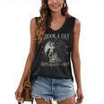 Fantasy Book Club Dragon Reader Book A Day Keep Reality Away Women's V-Neck Tank Top
