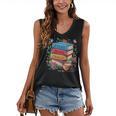 Fantasy Drama Tragedy Books Subtle Reader Librarian Flower Women's V-Neck Tank Top Fantasy Drama Tragedy Books Subtle Reader Librarian Flower Women's V-Neck Tank Top