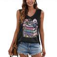 Fantasy Drama Tragedy Cute Cat Book Lover Readers Librarians Women's V-Neck Tank Top