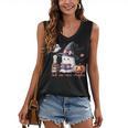 Ghost Reading Book Coquette Bow Halloween Girl Toddler Kid Women's V-Neck Tank Top