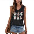 Ghost Santa Elf Squad Read Books Bookish Librarian Christmas Women's V-Neck Tank Top Ghost Santa Elf Squad Read Books Bookish Librarian Christmas Women's V-Neck Tank Top
