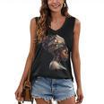 Girl Crown Of Books African Teacher Black History BHM Women's V-Neck Tank Top