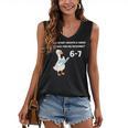 Goose Reading 67 Six Seven Meme Teacher Book Lover Women's V-Neck Tank Top Goose Reading 67 Six Seven Meme Teacher Book Lover Women's V-Neck Tank Top