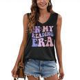 Groovy In My Reading Era Book Lovers Book Reader Women's V-Neck Tank Top