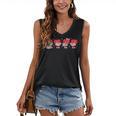Heart Reading Books Valentine Teacher Library Book Lover Women's V-Neck Tank Top