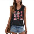 Hearts Reading Book Lovers All Booked For Valentine Women's V-Neck Tank Top Hearts Reading Book Lovers All Booked For Valentine Women's V-Neck Tank Top