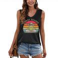 Howdy Reader Frog Reading Book Vintage Women's V-Neck Tank Top
