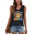 HUGvyn Preppy 100 Days In The Books Teacher Reading Coffee Women's V-Neck Tank Top HUGvyn Preppy 100 Days In The Books Teacher Reading Coffee Women's V-Neck Tank Top