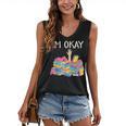 I'm Okay Book Reader Book Nerd Book Reading Lover Women's V-Neck Tank Top
