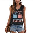 I'm So Glad We'Re On The Same Page Book Lover Writer Women's V-Neck Tank Top
