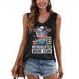 Introverted Book Club Reading Lover Cow Women's V-Neck Tank Top