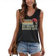Introverted But Willing To Discuss Cats Kitten Pet Lover Women's V-Neck Tank Top