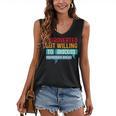 Introverted But Willing To Discuss Sourdough Bread Women's V-Neck Tank Top