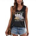 Its A Good Day To Read A Book Cute Pig & Elephant Adventure Women's V-Neck Tank Top