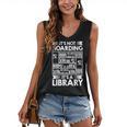 It's Not Hoarding Library Book Collecting Book Librarian Women's V-Neck Tank Top