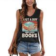 Just A Boy Who Loves Books Reading Bookworm Boys Kids Women's V-Neck Tank Top Just A Boy Who Loves Books Reading Bookworm Boys Kids Women's V-Neck Tank Top
