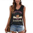 Just a Girl Who Loves Books African American Book Nerd Lover Women's V-Neck Tank Top