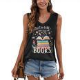 Just a Girl Who Loves Books Cute Book Lover Bookworm Women's V-Neck Tank Top Just a Girl Who Loves Books Cute Book Lover Bookworm Women's V-Neck Tank Top